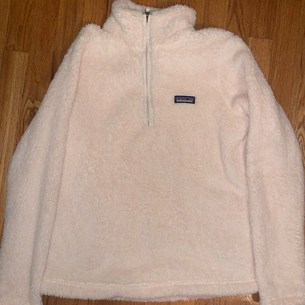 Patagonia Light Pink Fleece Quarter Zip
